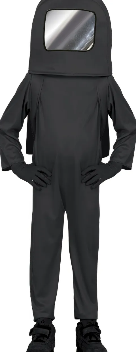 Sort astronautkostume til børn