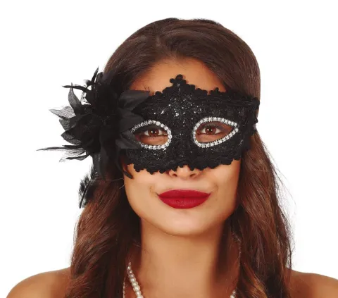 Sort blonde maske