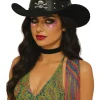 Sort Cowboyhat med Kranie