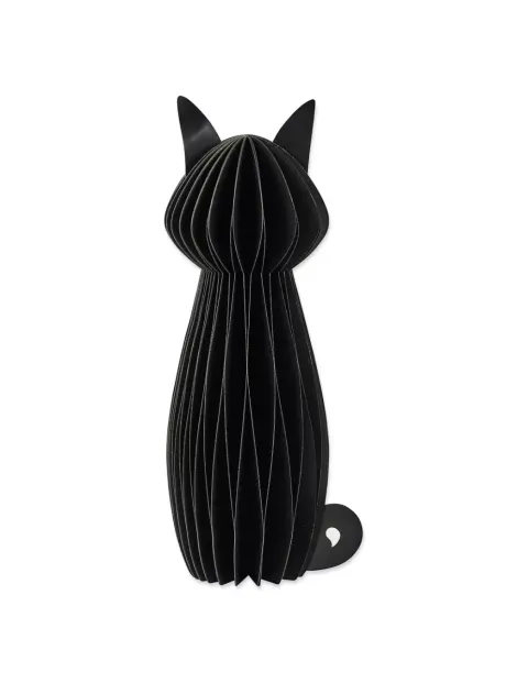 Sort fastelavns kat, honeycomb, 30 cm