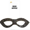 Sort glittermaske