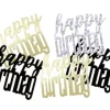 Sort-guld Happy Birthday Konfetti