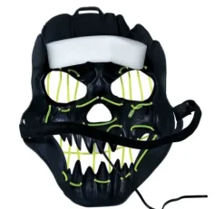 Sort maske med lys