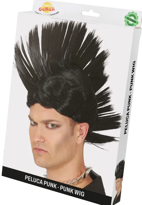 Sort punkparyk mohawk