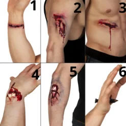 Sår i latex - Assorteret sår - 1 stk