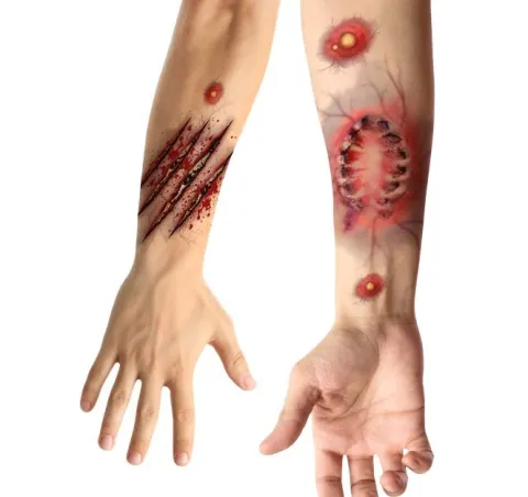 Sår og Ar tattoo - Bite