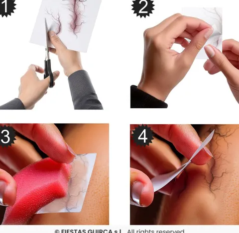 Sår og Ar tattoo - Blood vein