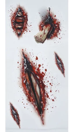 Sår og Ar tattoo - open wound