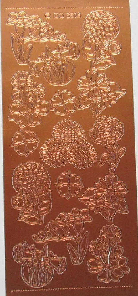 Stickers med ass. blomster