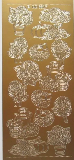 Stickers med blomsterbuketter