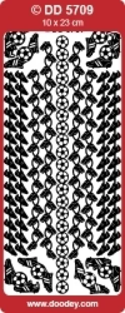 Stickers med fodboldmotiver i ranker