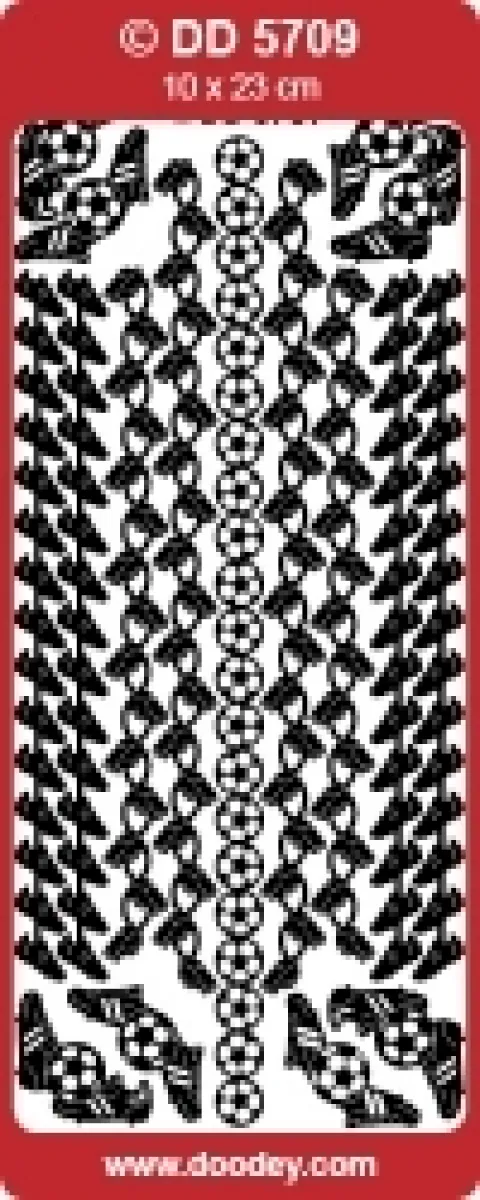 Stickers med fodboldmotiver i ranker