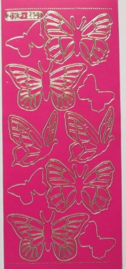 Stickers med sommerfugle