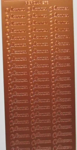 Stickers med Velkommen tekst