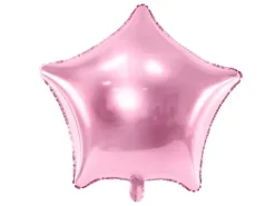 Stjerne folieballon Lyserød 48cm