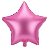 Stjerne folieballon mat pink 48cm