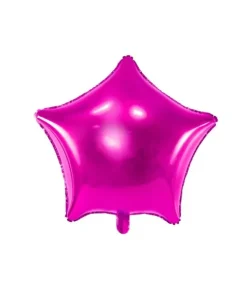 Stjerne folieballon Pink 48cm