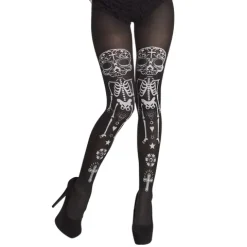 Strømpebuks med DayOfTheDead print