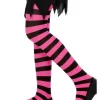 Strømpebuks pink/sort 6-12 år