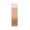 Sugerør i papir Rosegold 20stk