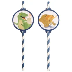 Sugerør med Dinosaur