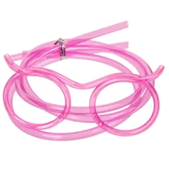 Sugerørs briller Pink