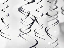 Swirls dekoration metallic 5 stk
