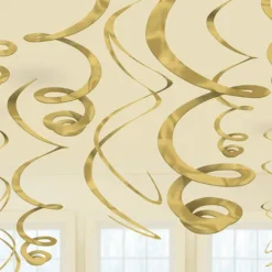 Swirls Guld 12stk