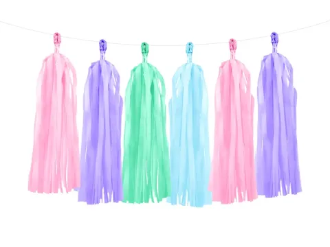 Tassel guirlande Mix Pastel