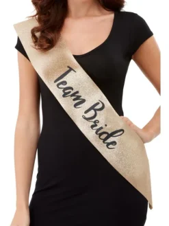Team Bride Sash GULD