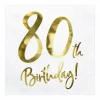 80 th Birthday servietter