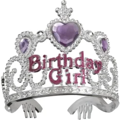 Tiara BIRTHDAY GIRL med plaststen