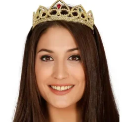 Tiara guldfarvet mellem