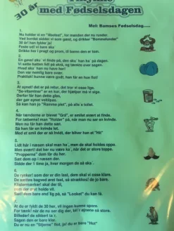 Tillykke med fødselsdagen 30 år