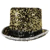Tophat m. guldpailletter Lux