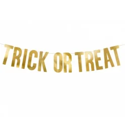 Trick or Treat Banner guld