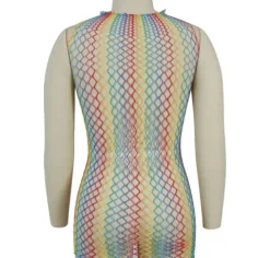 T-shirt i multifarvet mesh