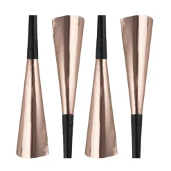 Tudehorn i rosegold 4 stk