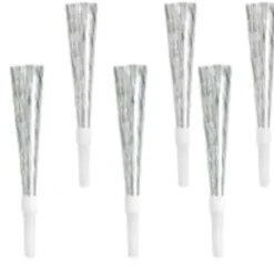 Tudehorn i sølvmetallic pap