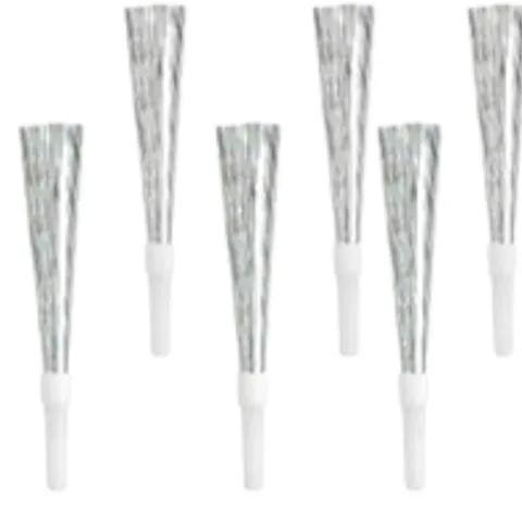 Tudehorn i sølvmetallic pap