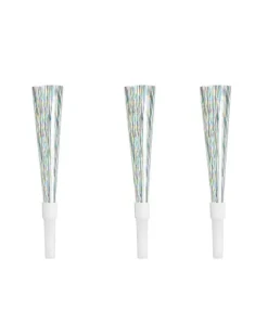 Tudehorn i sølvmetallic pap