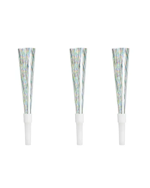 Tudehorn i sølvmetallic pap