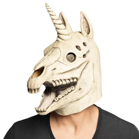 Unicorn Skull Latexmaske