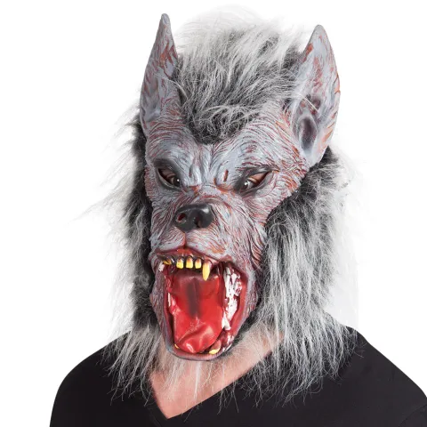 Varulv maske i grå latex