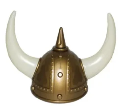 Vikinghjelm med horn