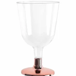 Vinglas 15 cl. med fod i rosegold