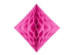Væv diamant 20 cm i Pink