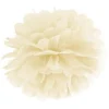 Væv pompom ø 25 cm Cremefarvet