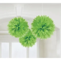 Væv pompom ø 40cm Limegrøn 3stk