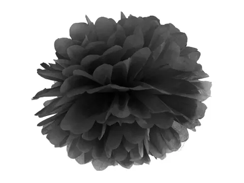 Væv pompom Sort Ø25